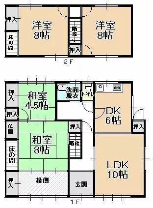 Motosu City, Kami Makawa (Kitagata Makawa Station) 2-story 4LDK