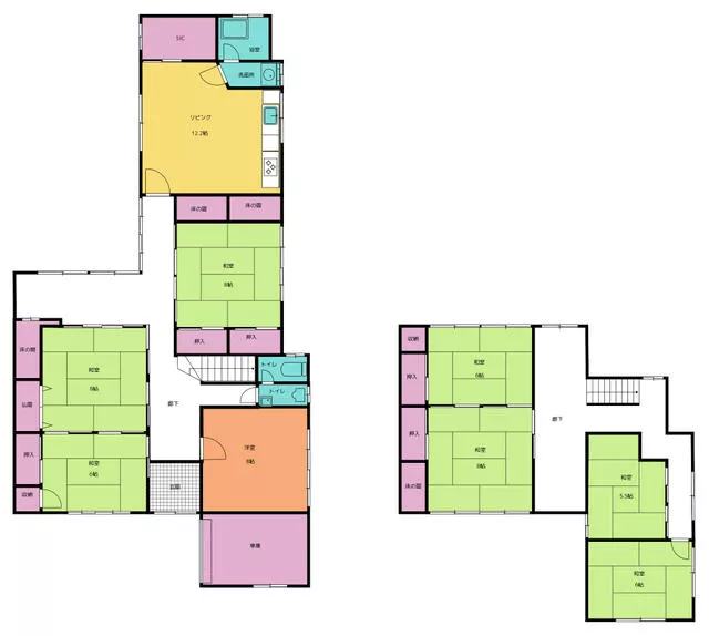 Tonami City, Shogawa Town, Aoshima, 2-story, 9DK