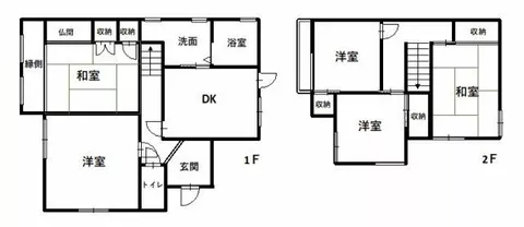 Wakayama City, Enobara (Nakamatsue Station), 2-story, 5DK