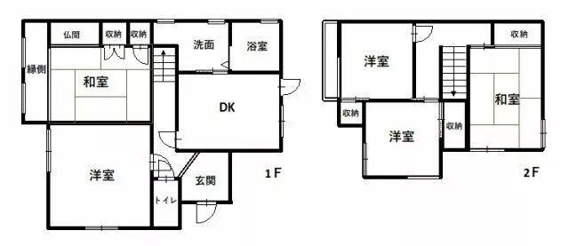 Wakayama City, Enobara (Nakamatsue Station), 2-story, 5DK