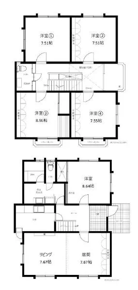 Chiba City, Midori Ward, Ochi Town (Honda Station), 2-story, 5LDK