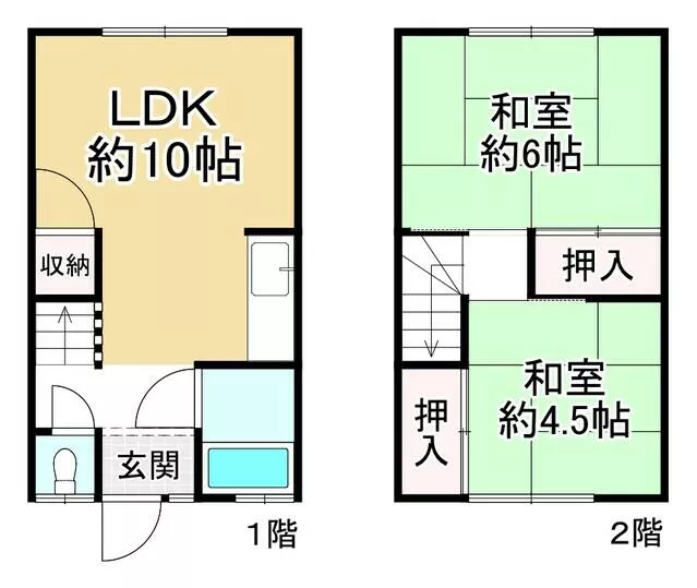 Takarazuka City Hanayashiki Matsugaoka (Kawanishi Noseguchi Station) 2-story 2LDK