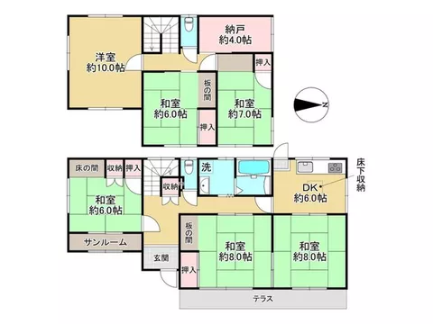 Approximately 69 tsubo of spacious land! A house with a good view♪ Renovated in May of Reiwa 8♪