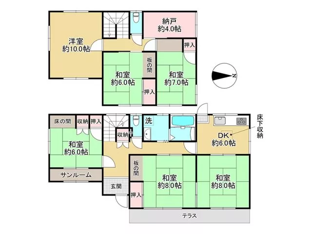 Approximately 69 tsubo of spacious land! A house with a good view♪ Renovated in May of Reiwa 8♪