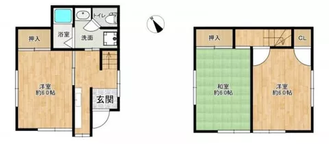 Chiba City, Wakaba Ward, Sakuragi 1-chome (Sakuragi Station) 2-story building 3K