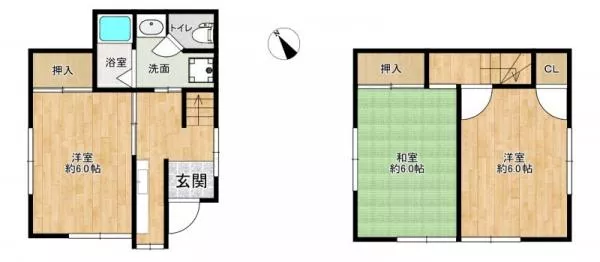 Chiba City, Wakaba Ward, Sakuragi 1-chome (Sakuragi Station) 2-story building 3K