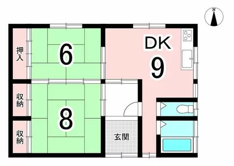 Ichinomiya City, Chiaki Town, Koyama, Katari (Ishibutsu Station) Single-story building 2DK - Image 2