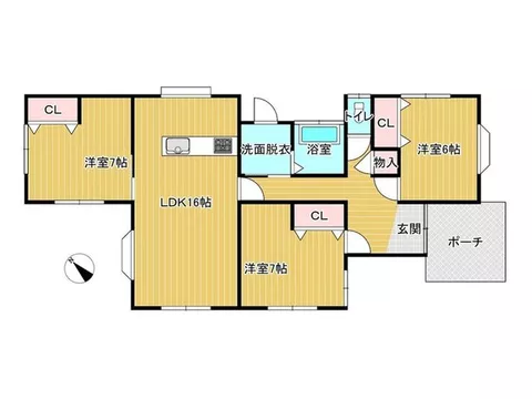 - [Open House Held] Interior and exterior renovations completed / Single-story / Water facilities replaced / Parking for 5 cars available / Surrounding transportation - Image 3