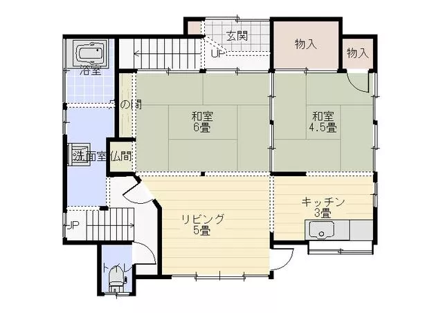 Nagasaki City, Kosedo Town 2-story building 5DK