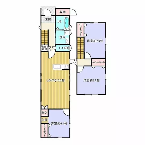 Himeji City, Shikama Ward, Ansei Nakagaki (Tsuma Station), 2-story, 3LDK - Image 2