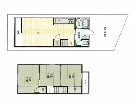 Sakai City, Higashi Ward, Hikinomachi 1-chome (Hatsushiba Station) 2-story 4DK