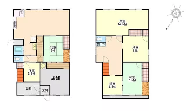 Nakadate-gun Mannou-cho Shijou (Enoi Station) 2-story building 6LDK