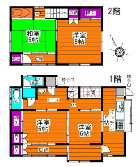 Suzuka City, Higashiekima-cho (Shirako Station) 2-story building, 4DK - Image 2