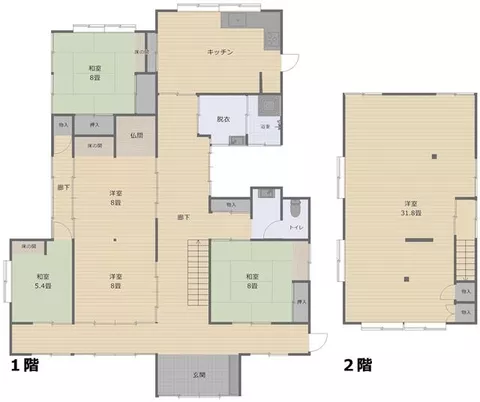 Nagaoka City, Miyamoto-cho 3-chome 2-story 5DK