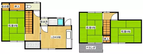 Itami City Nakano Kita 4-chome (Sakasagawa Station) 2-story 3DK