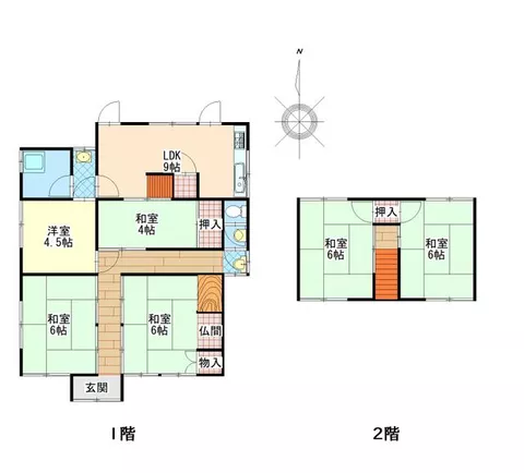 Mima City Mima Town Kita Tokigakubo (Sadamitsu Station) 2-story 6LDK