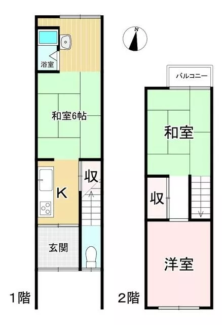 Kyoto City, Ukyo Ward, Umezu Kitahura Town (Matsuo Taisha Station) 2-story building 3K
