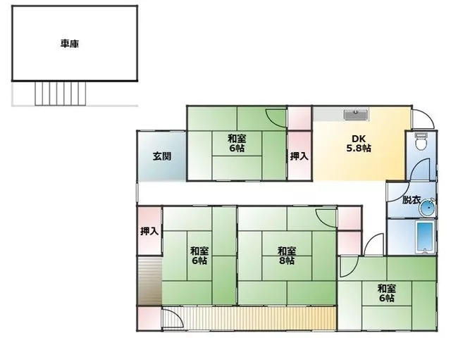 Jiyugaoka (Ushiku Station) 2.5 million yen