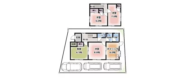 Kōnan City, Ishibe Minami 5-chome (Kōsai Station), 2-story, 4DK