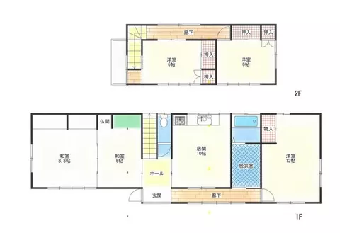 Ishinomaki City, Sumiyoshi-cho 2-chome (Ishinomaki Station) 2-story building 5DK - Image 2
