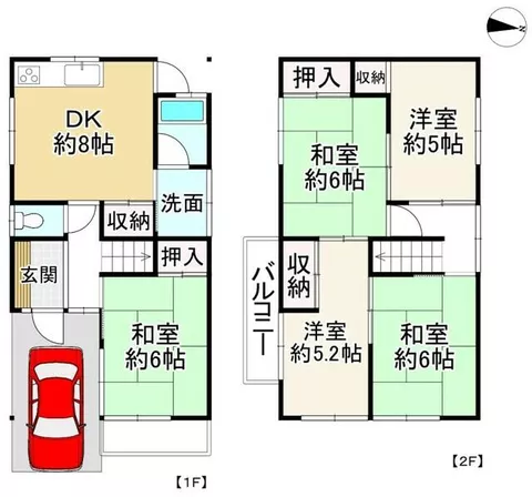 Yawata City Hashimoto Kariō (Hashimoto Station) 2-story 5DK - Image 2