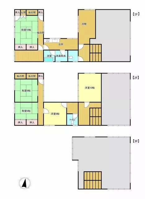 Sakai City, Maruoka Town, Tanimachi 3-chome, 3-story, 4DK