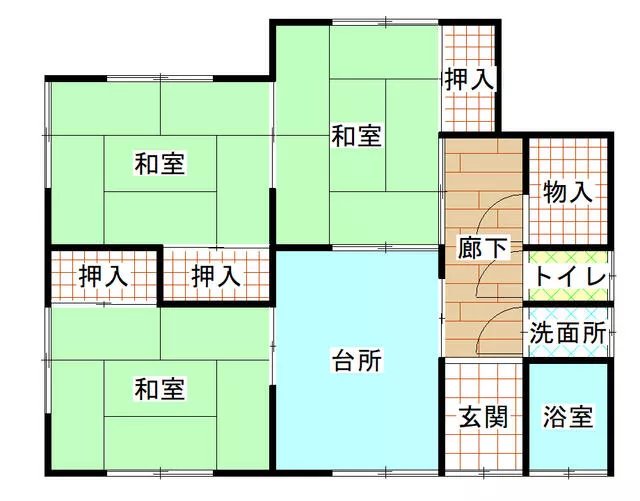Nagai City, Tai-machi (Minami-Nagai Station), 2-story, 6DK