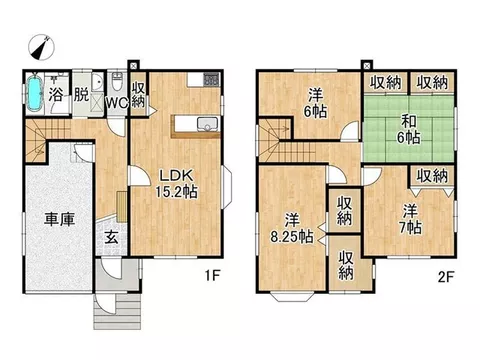 In a quiet residential area of 4-chome Sakuragawa♪ Spacious 4LDK house with a shutter garage! - Image 2
