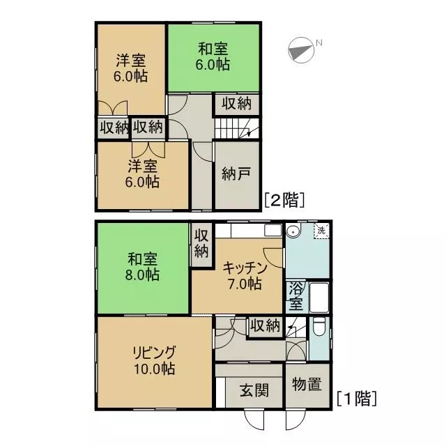 Takikawa City, Izumicho 1-chome, 2-story, 4SLDK