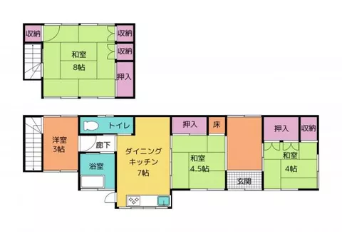 Kochi City, Kitahisamura (Irimyo Station), 2-story, 4DK