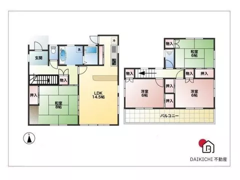 9 minutes on foot from Kagonohara Station♪ Convenient location with commercial facilities! 4LDK with a building area of 31 tsubo☆ - Image 2