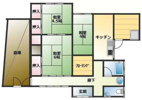 Sumoto City, Koguchi 2-chome (Maiko Station), 1-story, 4DK - Image 2