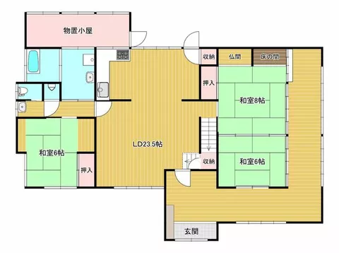 Kurume City, Tanushimaru Town, Shizukajima 2-story building 5LDK