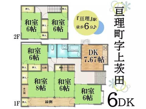 Monthly rent in the 20,000 yen range × 6 minutes from Watari Station ♪ Land over 1000 tsubo! ▼ 8 minutes by car to Torinoumi PA ▼ 7 minutes to Fresco
