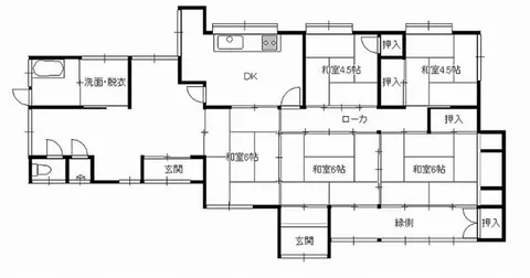Takahara Town, Nishimorokata District, Oaza Hirohara (Hirohara Station) Single-story building 6DK