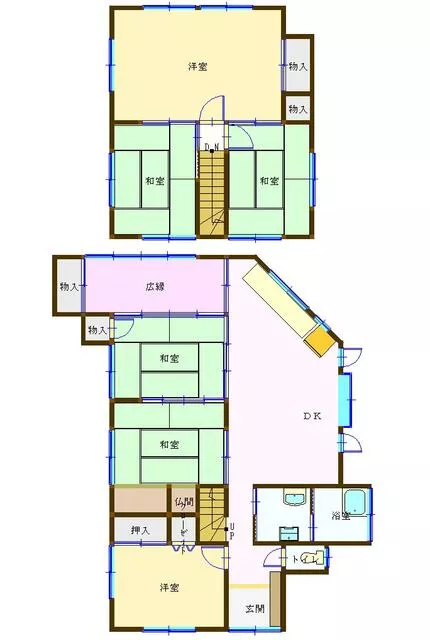 Shimonoseki City, Higashimukoyama Town (Habu Station), 2-story, 6LDK