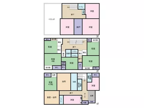 Land with a building that combines a ryokan and residential use in the old shopping district of Sakai City, Harue Town!