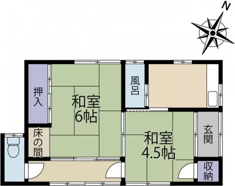 Choshi City, Kuroo Town (Nishikaikashima Station) Single-story building 2K