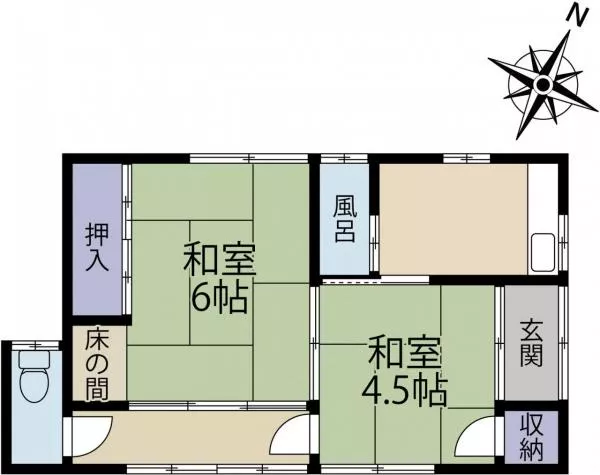 Choshi City, Kuroo Town (Nishikaikashima Station) Single-story building 2K