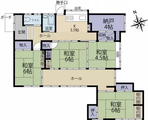 Kitakogawacho, Choshi City (Nakanomachi Station) single-story 4SK