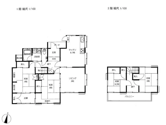 Shinshiro City, Hirai, Hara (Higashi Shinmachi Station), 2-story, 5DK