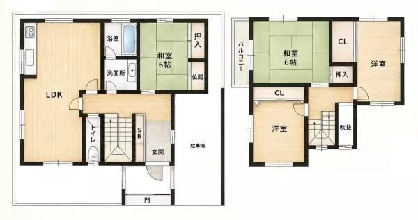Yamato-Koriyama City, Nukatabe Kitamachi (Hirabata Station) 2-story 4LDK