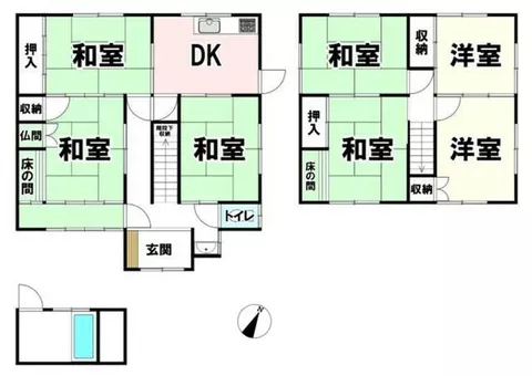 Kamimaki, Kamimaki Town, Kitakatsuragi District (Shitumi Station) 2-story building 7DK