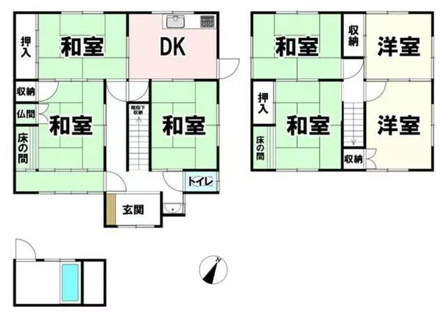 Kamimaki, Kamimaki Town, Kitakatsuragi District (Shitumi Station) 2-story building 7DK