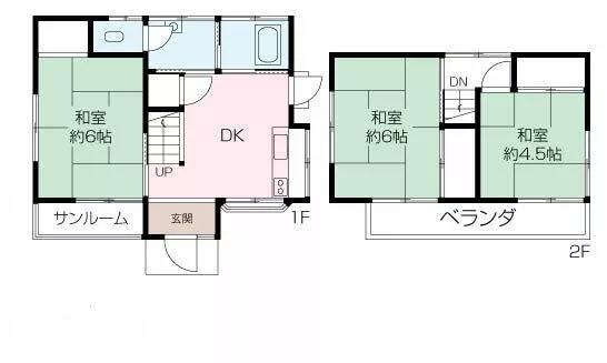 Yokosuka City, Tsukui 2-chome (Tsukuihama Station), 2-story, 3DK