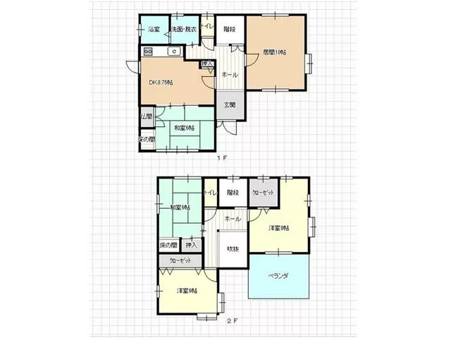 Kochi City, Nagahama, 2-story, 5DK
