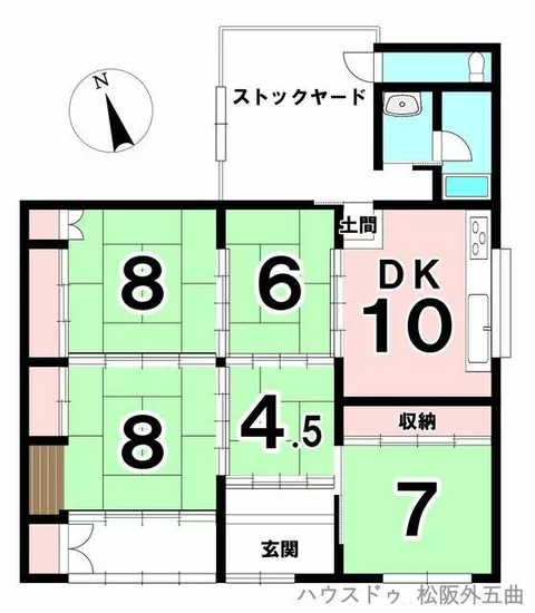 Matsusaka City, Koganeno Town (Matsusaka Station), single-story, 5DK