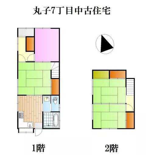 Shizuoka City, Suruga Ward, Maruko 7-chome (Abekawa Station) 2-story building 4DK