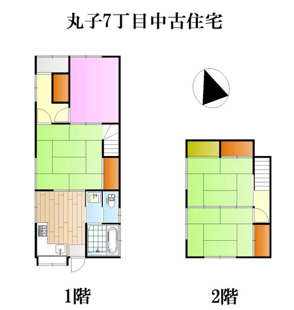 Shizuoka City, Suruga Ward, Maruko 7-chome (Abekawa Station) 2-story building 4DK