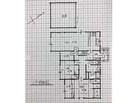 Land over 100 tsubo, LDK over 20 tatami, 2 toilets, parking for 2 cars, bathroom over 1 tsubo
